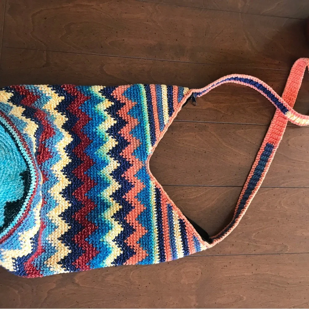 Boho‎ Hippie Bucket Bag Purse Colorful